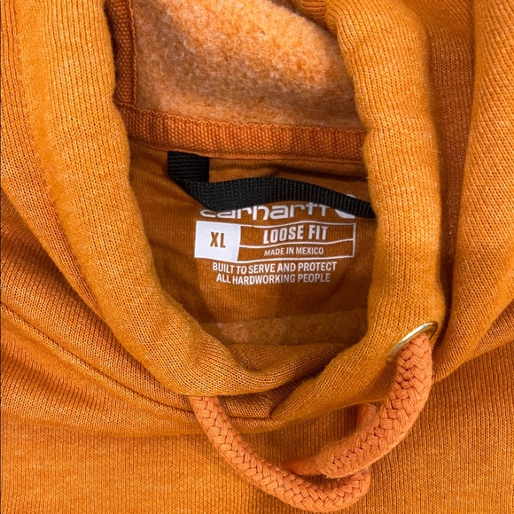 CARHARTT Orange Hoodie-Men’s Size XL - Picture 2 of 7